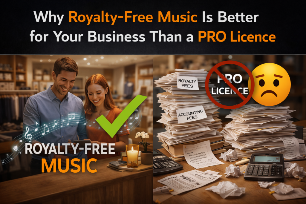 Why Royalty-Free Music Is Better for Your Business Than a PRO Licence